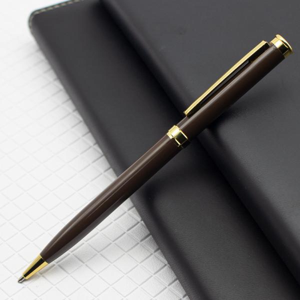 Advertising Hotel Metal Ballpoint Pen Twist Slender Ball Pen With Custom Logo