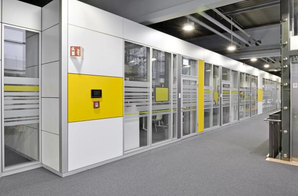 Cadre en aluminium vitrage acoustique pour bureau cloisons murales 30-42dB isolation acoustique