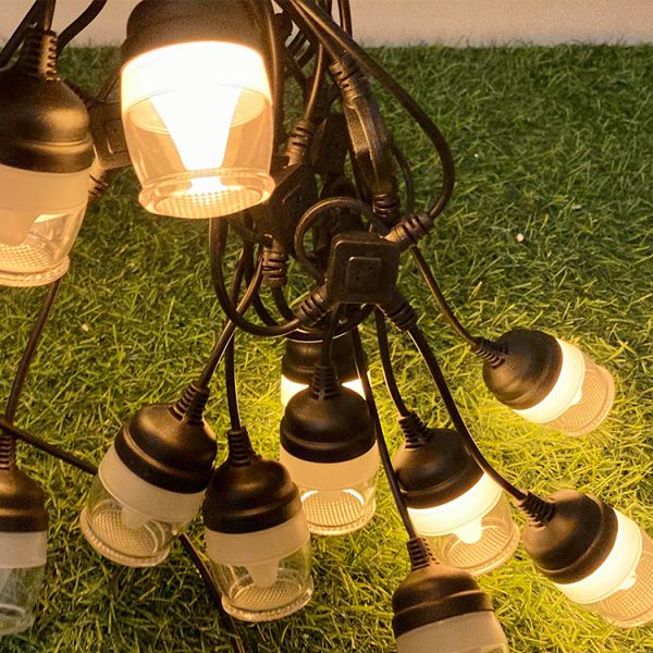 Outdoor Holiday Party Solar String Light with 2700K Color Temperature and 50lm Luminous Flux