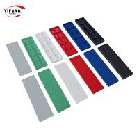 Cales de calage en plastique mélangées de 28 mm x 100 mm, 1-6 mm, pour vitrage de fenêtres assorties, verre plat