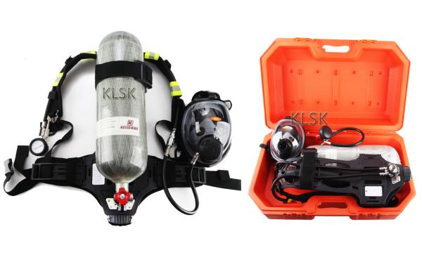 Comfortable 3L SCBA Full Face Mask With Digital Display Pressure Gauge
