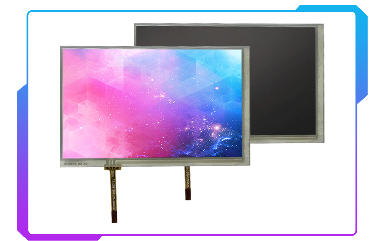 RGB TTL 800x480 40 Pin TFT 7 Inch LCD Display Resistive Touch Screen