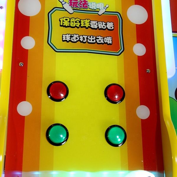 Commercial Small Happy Bowling Video Shooting Ball Gaming Machine For Amusement Park