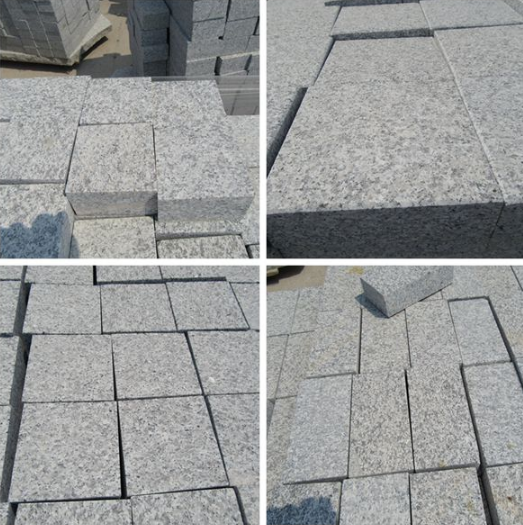 Камни гранита серой белизны вымощая, изготовленное на заказ поверхностное патио/стартовые площадки сада