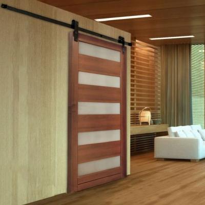 Glass Insert Internal Wooden Sliding Doors Waterproof 2.1m Height