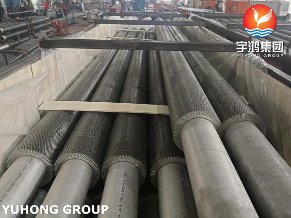 ASTM A312 TP304H Serrated Fin Tube For Steam Boilers and Economizers