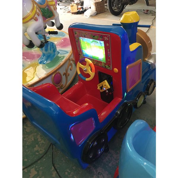 Durable Fiber Glass Kiddie Ride Machines Tomas Train 2 Rides / Amusement Park Machines