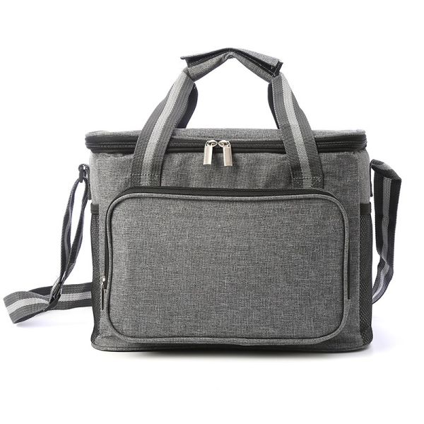 Food Preservation Waterproof Lining Insulated Women's Meal Prep Bento Lunch Bag Tote with Custom Logo Print