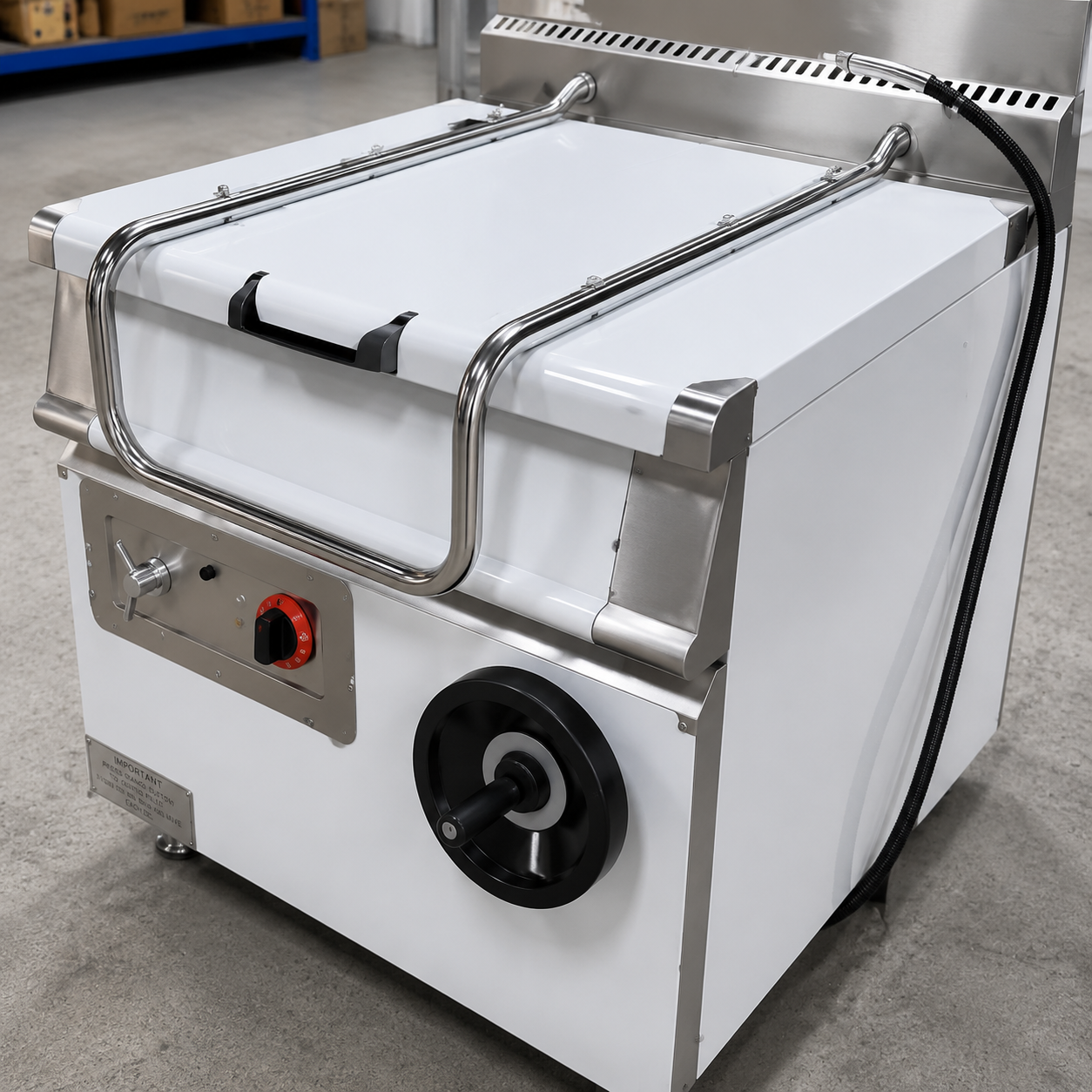 80L Gas Tilting Braising Pan Model SZ-RS Heavy-Duty Commercial Tilting Skillet for High-Volume Cooking
