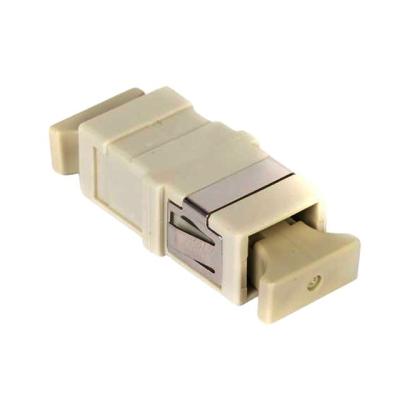 Бежевый переходник оптического волокна Sc-Sc Upc фланца для FTTX