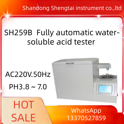 SH259B Fully‑Automatic Water‑Soluble Acid Tester Transformer Turbine Oil pH Detection Instrument