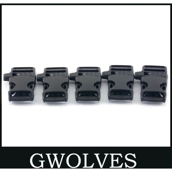 Customization 20mm Adjustable Emergency Paracord Plastic Side Release Whistle Buckle