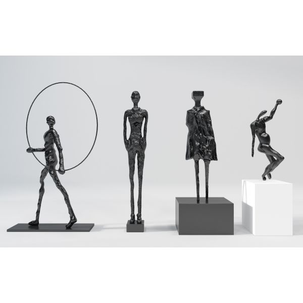 Space Decoration Metal art Sculptures balloon Style Figure Custom