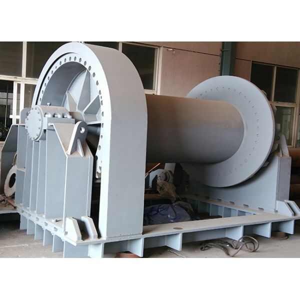 Shipyard Low Noise Heavy Industry Windlass Winch With Smooth Drum