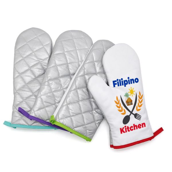 Blank Colored Polyester Oven Mitts Sublimation Personalized Pot Holders Oven Mitts
