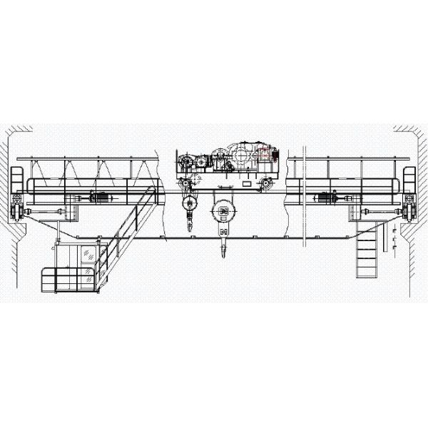 20/5T High Temperature Resistant QDY Double Girder Overhead Crane