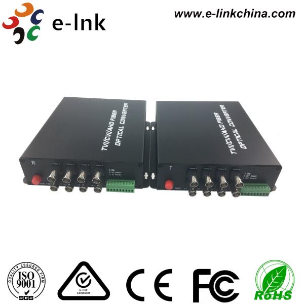 Meio - transmissão de cabo coaxial de Hd Tvi Converte 8 Ch HD-AHD CVI TVI CVBS do modo de operação frente e verso