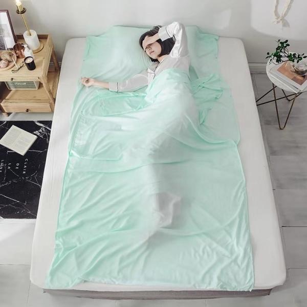Anti - Dirt Pure Silk Sleeping Bag Liner Foldable For Outdoor Travelling