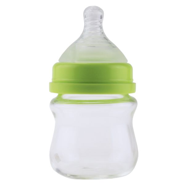 80ml Baby Feeding Bottle BPA Free  Glass Breastfeeding Bottles For Newborn Silicone