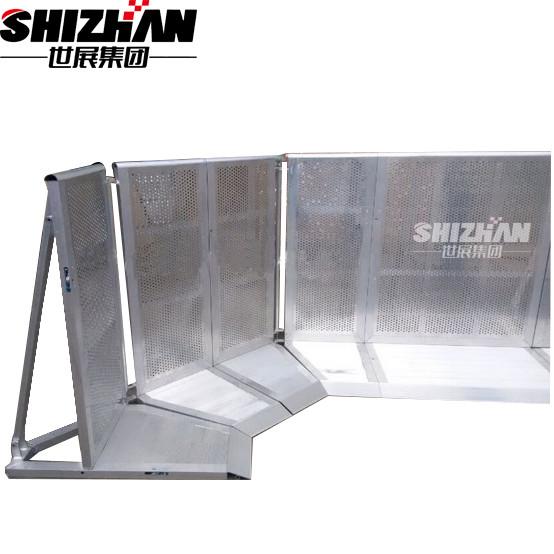 Electric Galvanizing Aluminum Metal Pedestrian Barriers Safety Barricade Fence