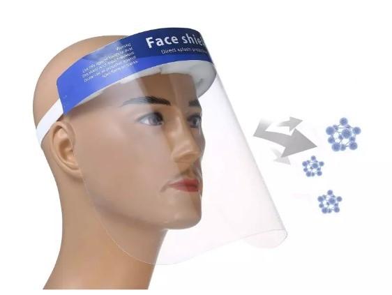 Transparent Protective Face Shield PPE Antiviral Face Shield PET / PVC Material