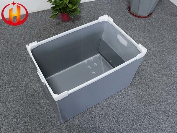 Gray Environmental PP Corrugated Plastic Storage Boxes Reusable
