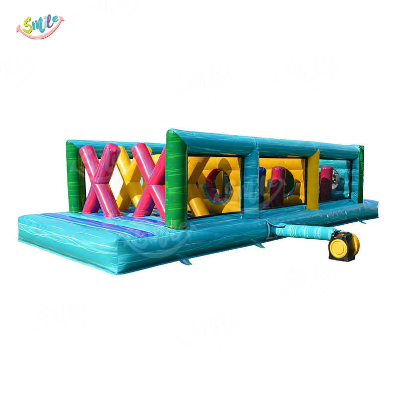 Commercial Grade PVC Inflatable Obstacle Course Challenge Outdoor Party Rental Inflatable Obstacle Run for Kids Adults