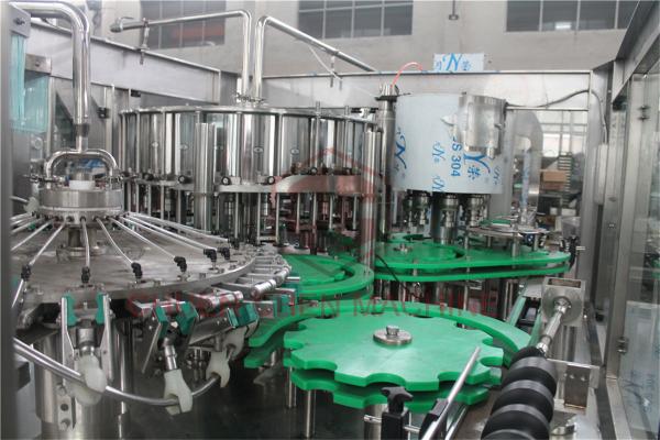 Apple Juice Tea Water Glass Bottle Filling Machine / Production Plant Long Life
