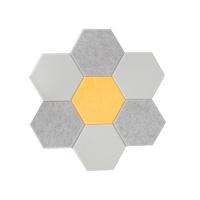 Polyester acoustique hexagonal ignifuge de panneaux de mur A1