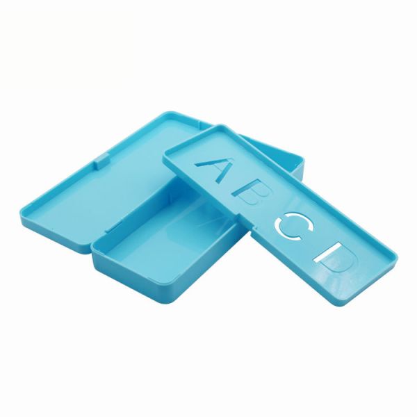 Multifunctional Double Layer Sublimation Plastic Stationery Box For Pencil Case