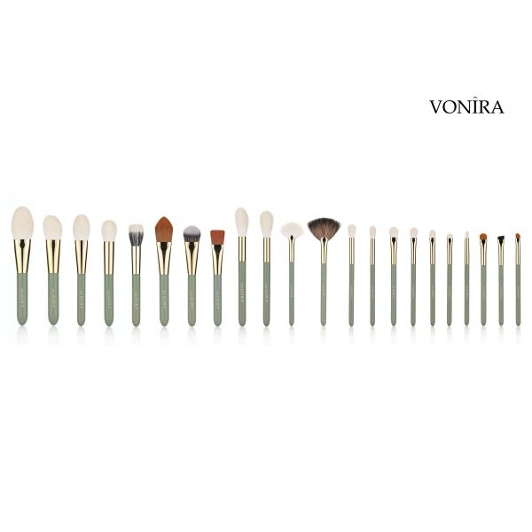 Vonira Custom Wholesales Natural White Goat Hair Small Eyeshadow Brush with Private Label Service