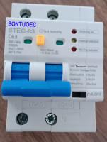 Trilho do ruído que leve o interruptor de Sontuoec 2P 63A RCBO