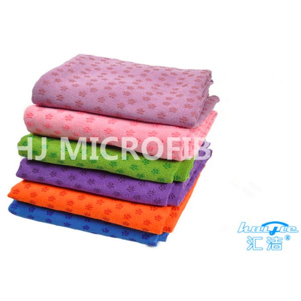 Квадратное полотенце йоги Skidless Non-Выскальзования PVC/супер вещество-поглотителя полотенце йоги скида Non