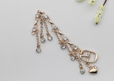 Rhinestones Boot Chains Bracelets , High Heel Shoe Jewelry Chains Delicate