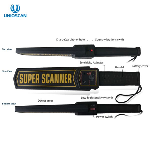 Чувствительность регулируемое 7В-9В ИП45 детектора блока развертки тела палочки безопасностью ручная