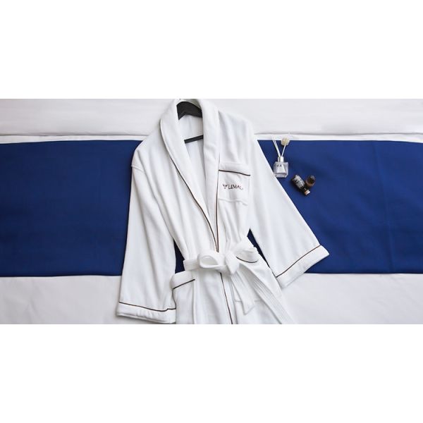 100% Cotton Hotel Spa Robes Customized 5 Star Hotel Bathrobe Rectangular