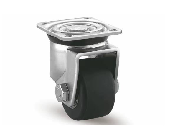Heavy Duty Black Nylon Rigid Casters for Industrial Machines – 2.5″ & 3″ Sizes with 600–700 kg Load Capacity