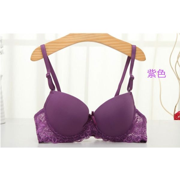 Wholesale Smooth Lace Bra Japanese Girls Underwear Thin AB Cup Small Breasts Gathered Sexy Ladies Bra Summer