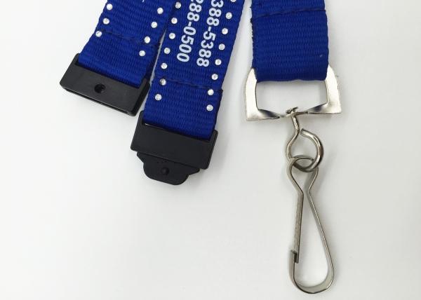 personalized  silk screened polyester lanyards with twinkling diamonds for trade shows