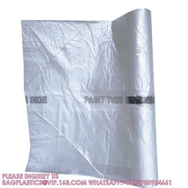 Car Protective Film Manufacturer Auto Paint Pre Taped Masking Film Painters Plastic Sheeting Roll with Masking Tape