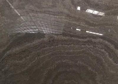 Wooden Grain Grey Wood Vein Brown Marble Gloss Floor Tiles Polished Big Slab