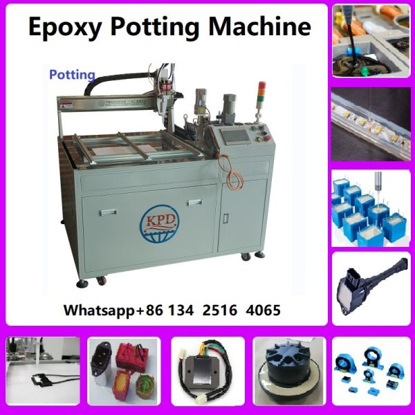 AB Glue Adhesive Automatic Toroidal Coil Inductor Dispenser Dispensing Machine meter mix dispensing potting machine