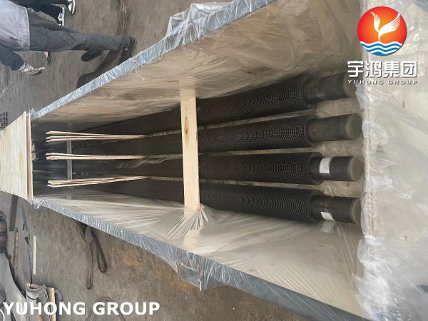 Tuyaux à nageoires serrées en acier allié HFW ASTM A335 P9 avec nageoire 13CR pour tube de radiateur