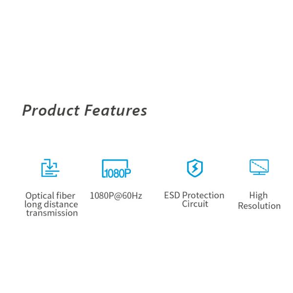 Fiber Optic Digital High Definition Video Terminal  Transmission Anti-Interference