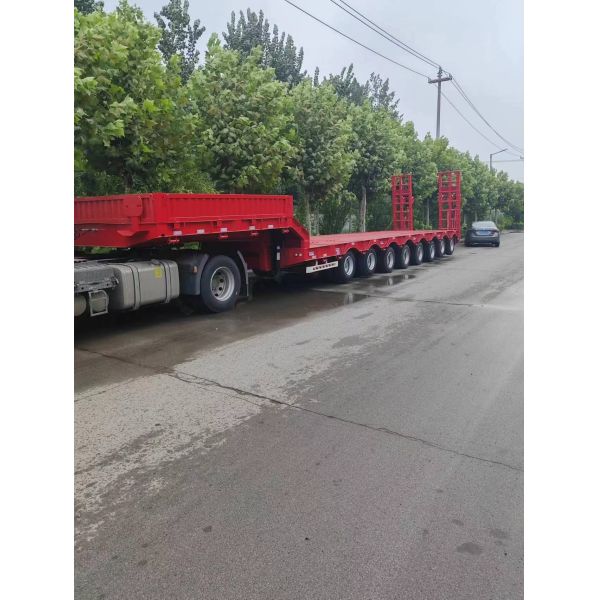 Customized 16500*2550*3580mm Flatbed Semi Trailer for Heavy-Duty Transportation