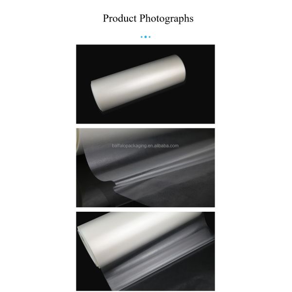 26 Micron Adhesive Coated Leather Texture Embossing BOPP Thermal Lamination Film for High End Paper Bags Boxes Photo Albums