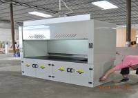 School Science Lab Fume Hood 8-10mm Benchtops Seamless Welding Cabinet for pp fume hood