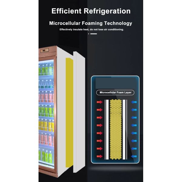 Плоская головка охладителя вина дисплея холодильника напитка Eco супермаркета дружелюбная коммерчески