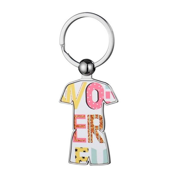 Custom Metal Bulk Sport Soccer Jersey Keychain Sublimation Blank Metal Keychain