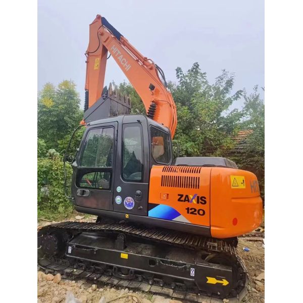 Used construction machinery Hitachi ZX120 crawler excavator for road construction